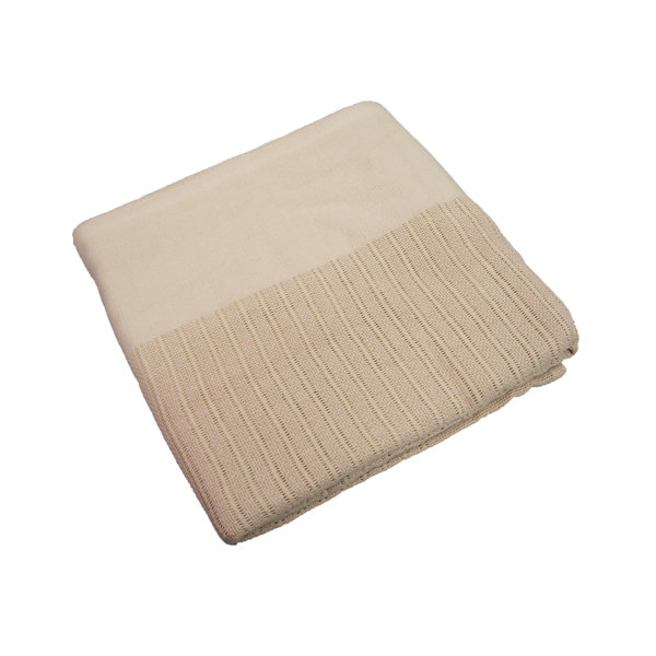 Charlton Home® Stacey Thermal Leno Weave Cotton Blanket Wayfair